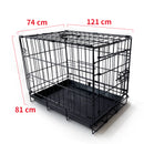 48 Inch Pet Dog Cage Kennel Metal Crate Enlarged Thickened Reinforced Pet Dog House