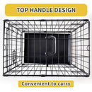 48 Inch Pet Dog Cage Kennel Metal Crate Enlarged Thickened Reinforced Pet Dog House