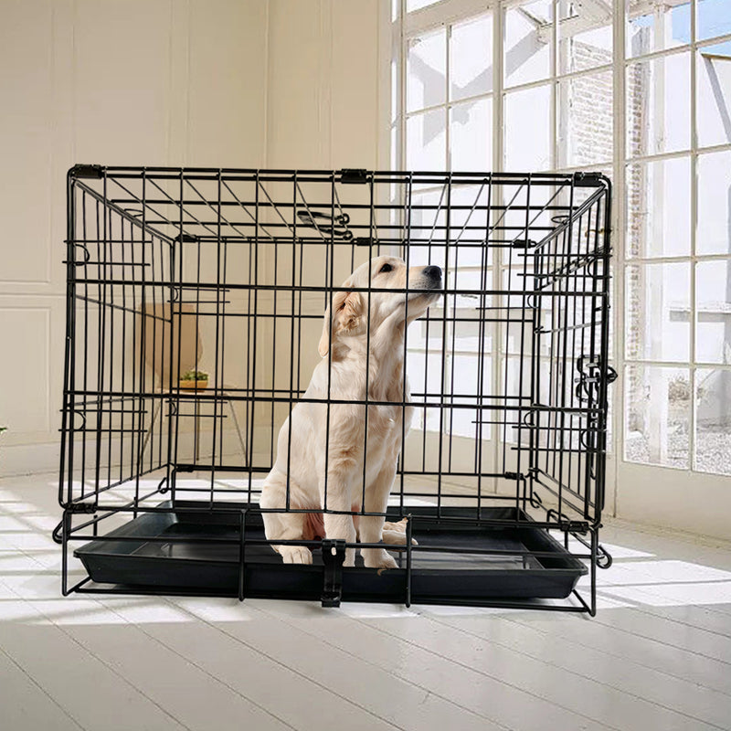 48 Inch Pet Dog Cage Kennel Metal Crate Enlarged Thickened Reinforced Pet Dog House