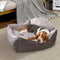 Sofa-Style Dog Bed Waterproof Washable Soft High Back Comfy Sleeping Kennel XL