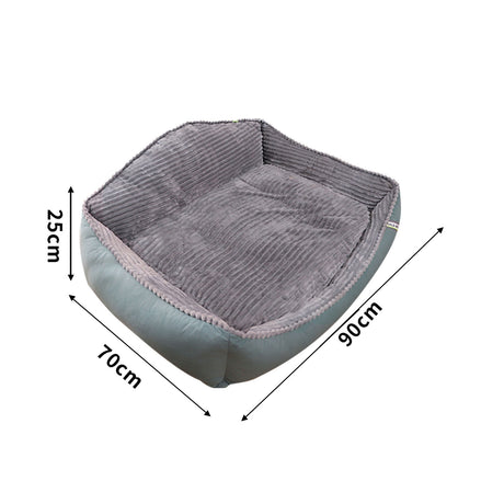 Large Pet Dog Bed Soft Warm Removable Washable High Back Mattress Puppy Mat L