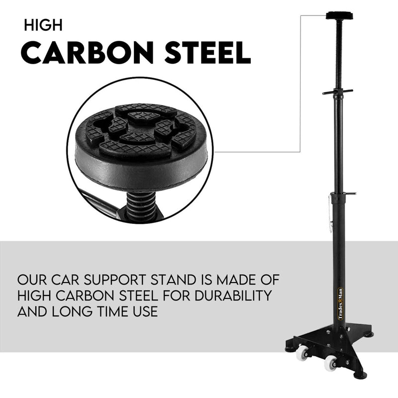 HIGH UNDER CAR SUPPORT STAND TALL AXLE JACK SUPPORT UNDER HOIST STAND LIFTER RAM