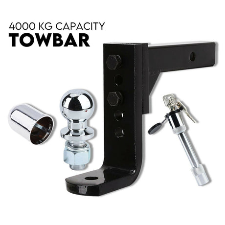 Adjustable Drop Towbar Tow Bar Ball Mount Tongue 2