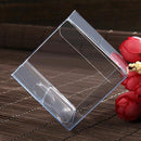 100 Pack of  12cm Square Cube Box - Large Bomboniere Exhibition Gift Product Showcase Clear Plastic Shop Display Storage Packaging Box