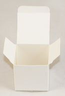 100 Pack of White 5cm Square Cube Card Gift Box - Folding Packaging Small rectangle/square Boxes for Wedding Jewelry Gift Party Favor Model Candy Chocolate Soap Box