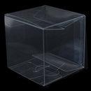 10 Piece Pack -PVC Clear See Through Plastic 15cm Square Cube Box - Large Bomboniere Product Exhibition Gift