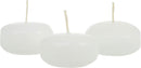 10 Pack of 6 Hour White Floating Candles - 5.8cm diameter - wedding party decoration