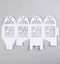 White Dove Bird Heart Wedding Bomboniere Favor Lolly Gift Card Box - 10 Pack