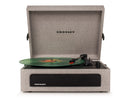 Crosley Voyager Bluetooth Portable Turntable - Grey + Bundled HolySmoke Bluetooth Retro Speaker - Black