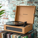 Crosley Voyager Tan - Bluetooth Portable Turntable  & Record Storage Crate