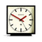 Newgate Amp Mantel Clock Black With Red Hands