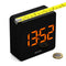 Newgate Space Hotel Orbatron Alarm Clock Black Case - Black Lens - Orange Led