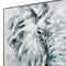 80X120cm Azure Tusker Champagne Framed Hand Painted Canvas Wall Art