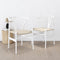 White Hans Wegner Replica Wishbone Chairs (Set of 2)