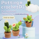 Beginners Crochet Kit, DIY 3PC Cactus Kit, Complete Knitting Kit with Video