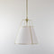 Jessie Pendant Light with Gold Hardware - White