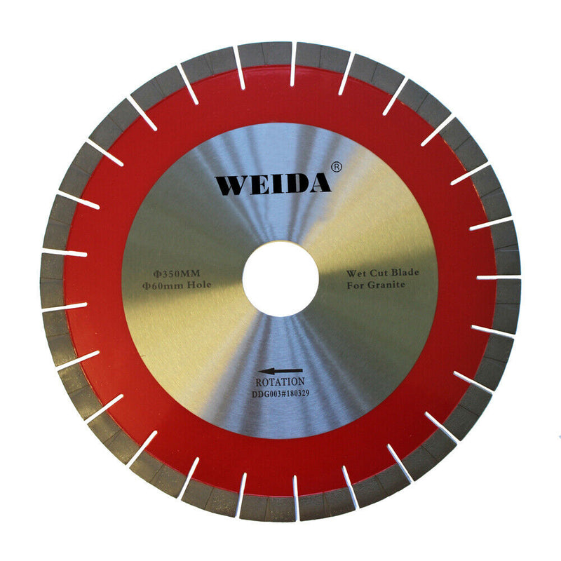 350mm Premium Granite Diamond Cutting Blade Silenced 60mm Wet Circular Saw Disc