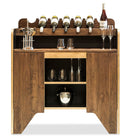 Contemporary Wooden Drinks Cabinet Wine Rack with Bottle Holders