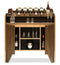 Contemporary Wooden Drinks Cabinet Wine Rack with Bottle Holders