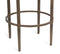 Wooden Round Side Table with Finial Legs in Dark French Brass Finish