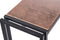 Sleek Hallway Console Table with Copper Textured Top