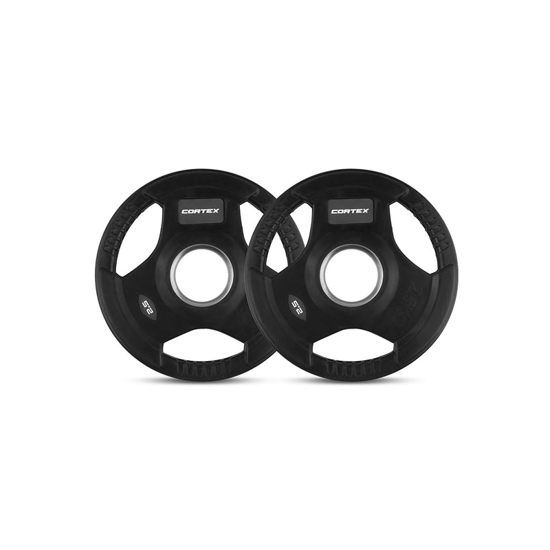 CORTEX 145kg Tri-Grip Olympic Plate Set 50mm