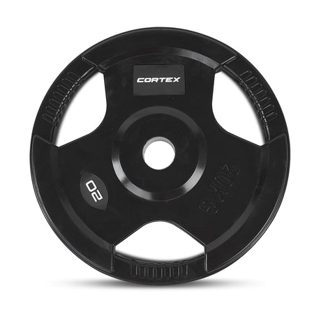 CORTEX 145kg Tri-Grip Olympic Plate Set 50mm