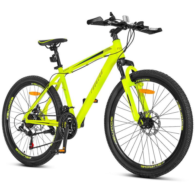 Progear Bikes Surge MTB Mens 26*19" in Fluro Yellow