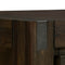 Buffet Sideboard in Chocolate Colour Constructed with Solid Acacia Wooden Frame Storage Cabinet with Drawers