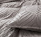 Tufted ultra soft microfiber quilt cover set-king beige