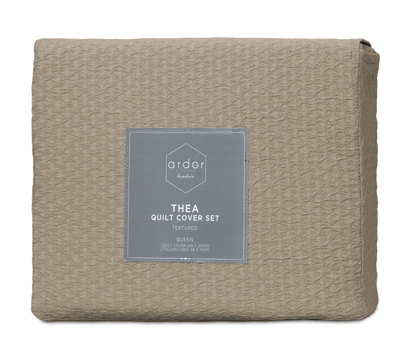 Thea MICROFIBRE QUILT COVER SET - KING