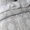 Bianca Olivia Grey Polyester Cotton Jacquard Coverlet Set Super King