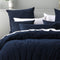 Bianca Lebron Indigo Jacquard Polyester Quilt Cover Set King