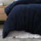 Bianca Lebron Indigo Jacquard Polyester Quilt Cover Set Queen