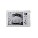 Accessorize Dotty Clip White Jacquard Quilt Cover Set King