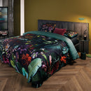 Bedding House Dusk to Dawn Dark Green Cotton Sateen Quilt Cover Set Queen