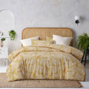 Accessorize Betty Otway Ochre Washed Cotton Printed Quilt Cover Set Queen