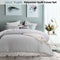 Accessorize Silver Waffle Polyester Quilt Cover Set Double