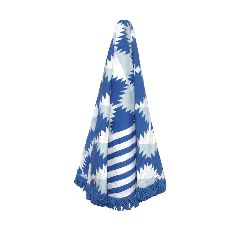 J.Elliot Home Arctic Round Cotton Turkish Towel Blue