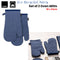 Ladelle Eco Recycled Navy Set of 2 Oven Mitts 18 x 33 cm