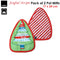 Ladelle Joyful Stripe Red Set of 2 Pot Mitts 17 x 24 cm