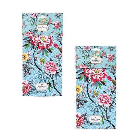 Set of 2 Jardin Peony Cotton Kitchen Tea Towels 50 x 70 cm