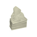 Rans Set of 8 Lollipop Cotton Napkins - Light Grey/ Oatmeal