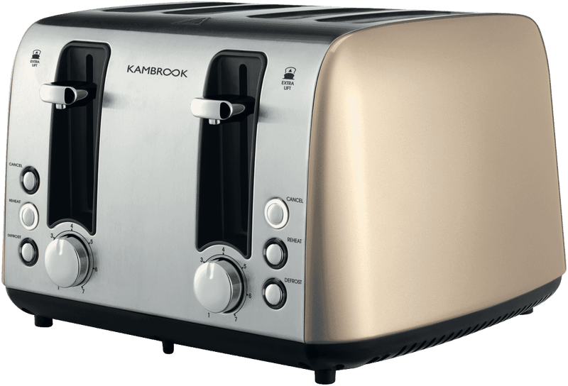 Kambrook Deluxe Collection 4 Slice Toaster Champagne KTA480CMP2JAN1