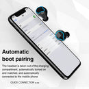 Wireless Earphones Mirror Power Display Touch Control HiFi Earbuds Bluetooth 5.1 With Mic