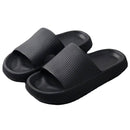 Pillow Slides Sandals Non-Slip Ultra Soft Slippers Cloud Shower EVA Home Shoes, Black, 36/37