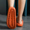 Pillow Slides Sandals Non-Slip Ultra Soft Slippers Cloud Shower EVA Home Shoes, Orange, 38/39