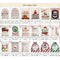 50x70cm Canvas Hessian Christmas Santa Sack Xmas Stocking Reindeer Kids Gift Bag, Cream - Bell