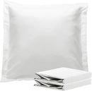 1000TC Premium Ultra Soft European Pillowcases 2-Pack White