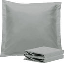 1000TC Premium Ultra Soft European Pillowcases 2-Pack Grey